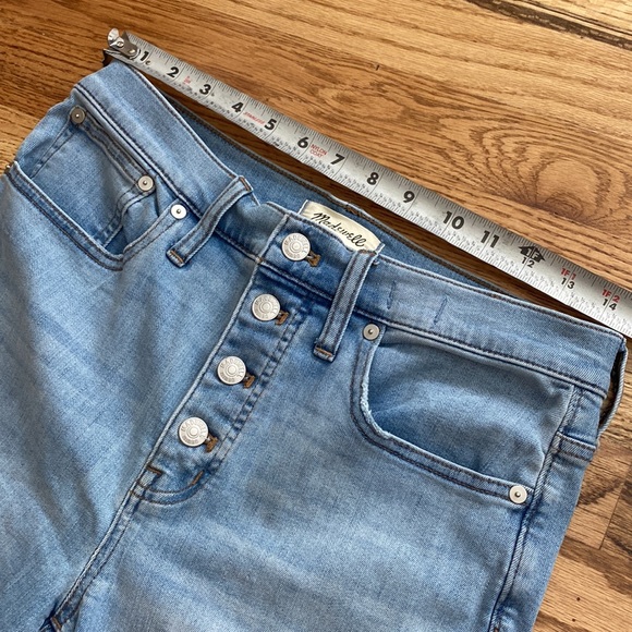 Madewell Cali Demi Boot Jeans Button Front 28 - Picture 7 of 10